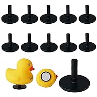 10Pcs Rubber Duck Plug, Plastic Self-Adhesive Rubber Duck Holder for Jeep Dashboard, Duck Plug Mount Holder for Jeep Duck Display Lovers (10pcs)