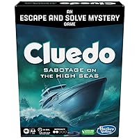 Cluedo Board Game Sabotage on The High Seas, Cluedo Escape Room Game, Cooperative Family Board Game, Mystery Games, 1-6 Players