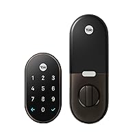 Nest x Yale Lock - Tamper-Proof Smart Lock for Keyless Entry - Keypad Deadbolt Lock for Front Door - Oil Rubbed Bronze