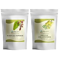 Haritaki Fruit Powder and Organic Amla Powder Berry Pack 2 Combo