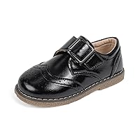 ohsofy Girls Penny Loafers Flats Casual Toddler Girls School Uniform Oxford Comfort Non-Slip Sole Hook-Loop Wedding Party Dress Shoes (Toddler/Little Kid)
