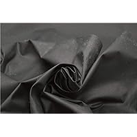 Walker and Hawkes - Wax 100% Cotton Canvas Fabric Antique Finish Waxed Oilskin Cloth - Black - 0.5m (50 x 150cm)