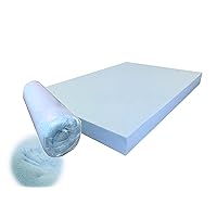 Pet Dog Bed Blue Cooling Gel Infused High Density Solid Memory Foam Pad (40x35x4 inches)
