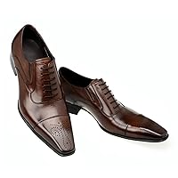 Men's Dress Shoes Modern Classic Slip-On Oxford Formal Casual Business Wedding Work Lace Up