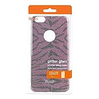 Reiko Wireless Shine Glitter Shimmer Tiger Hybrid Cell Phone Case for iPhone 6 Plus/6S Plus - Tiger Purple