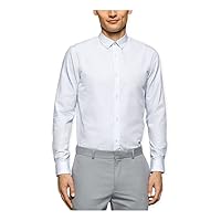Calvin Klein Men's Cool Tech Long-Sleeve Button-Front Shirt