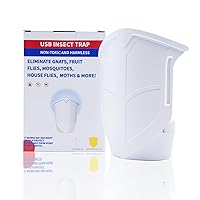 Fruit Fly Trap Flies Traps Indoor for Home, Bug Zapper Indoor, Flying Trap Killer with Blue Night Light Gnat Moth Catcher