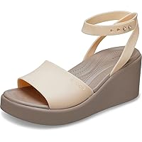 Crocs Women's Brooklyn Ankle Strap Wedge Platform Sandals