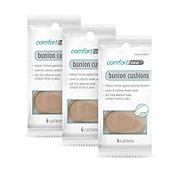 Comfort Zone Bunion Cushions, 6 Count (Pack of 3)