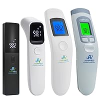 Amplim Baby Care Bundle Non-Contact Infrared Digital Forehead Thermometer for Adults and Baby
