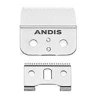 Andis 04604 Outliner II Trimmer Replacement Blade – Made of Stainless and Carbon Steel, Close-Cutting Square Blade, Deep Tooth Blade for Crisp Outlines & Designs - for GO & GTO Trimmers, Silver