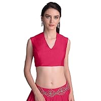 Indian Designer Women's Readymade Indian Style Stitched Party Wear Non Padded Blouse for Saree Crop Top Choli