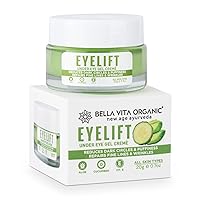 Bella Vita Organic EyeLift Under Eye Cream for Dark Circles, Puffy Eyes & Wrinkles, 20g