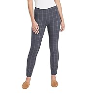 Women's Plaid High Rise Skinny Ankle Pants -