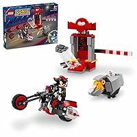 LEGO Sonic the Hedgehog Shadow the Hedgehog Escape, Motorcycle Toys for Kids, Characters from Video Games for Boys, Girls and Fans from 8 Years 76995