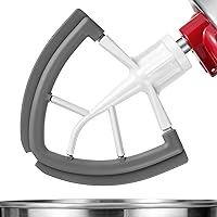 Flex Edge Beater For Kitchenaid Mixer Accessory,Kitchen Aid Attachments For Mixer,Fits Tilt-Head Stand Mixer Bowls For 4.5-5 Quart Bowls,Beater With Silicone Edges,Grey