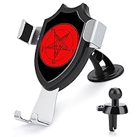 Satanic Baphomet Goat Symbol Funny Phone Mount for Car Dashboard Windshield Vent Universal Automobile Accessories
