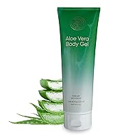 L’EUDINE Aloe Vera Gel – 8Fl Oz Aloe Vera Lotion – Premium Aloe Vera for Hair, Face and Body – Rich in Nutrients and Vitamins – Ideal for Burns, Scars, Massage