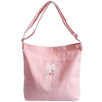 YX&ST Kpop BTS Merchandise Canvas Shoulder Bag, Hobo Crossbody Handbag, Casual Tote for Army Gifts, Pink, 15.2 x 3.5 x 13.4 Inches, pink, 15.2