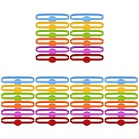 BESTOYARD 36 pcs wine bottle with label drink markers tea goblet silicone glass marker wine glass tags drink identifiers silicone drink markers wine tags cocktail charm