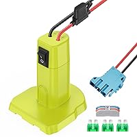 Power Wheels Adapter for Ryobi 18V Battery Adapter Power Wheels Battery Converter Kit with Fuse & Switch and Wire Harness Connector 12AWG Wire for DIY Rc Car Toys and Ride On Truck