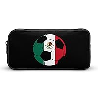Mexico Soccer High Capacity Pencil Pen Case Portable Pencil Bag Cute Storage Pouch