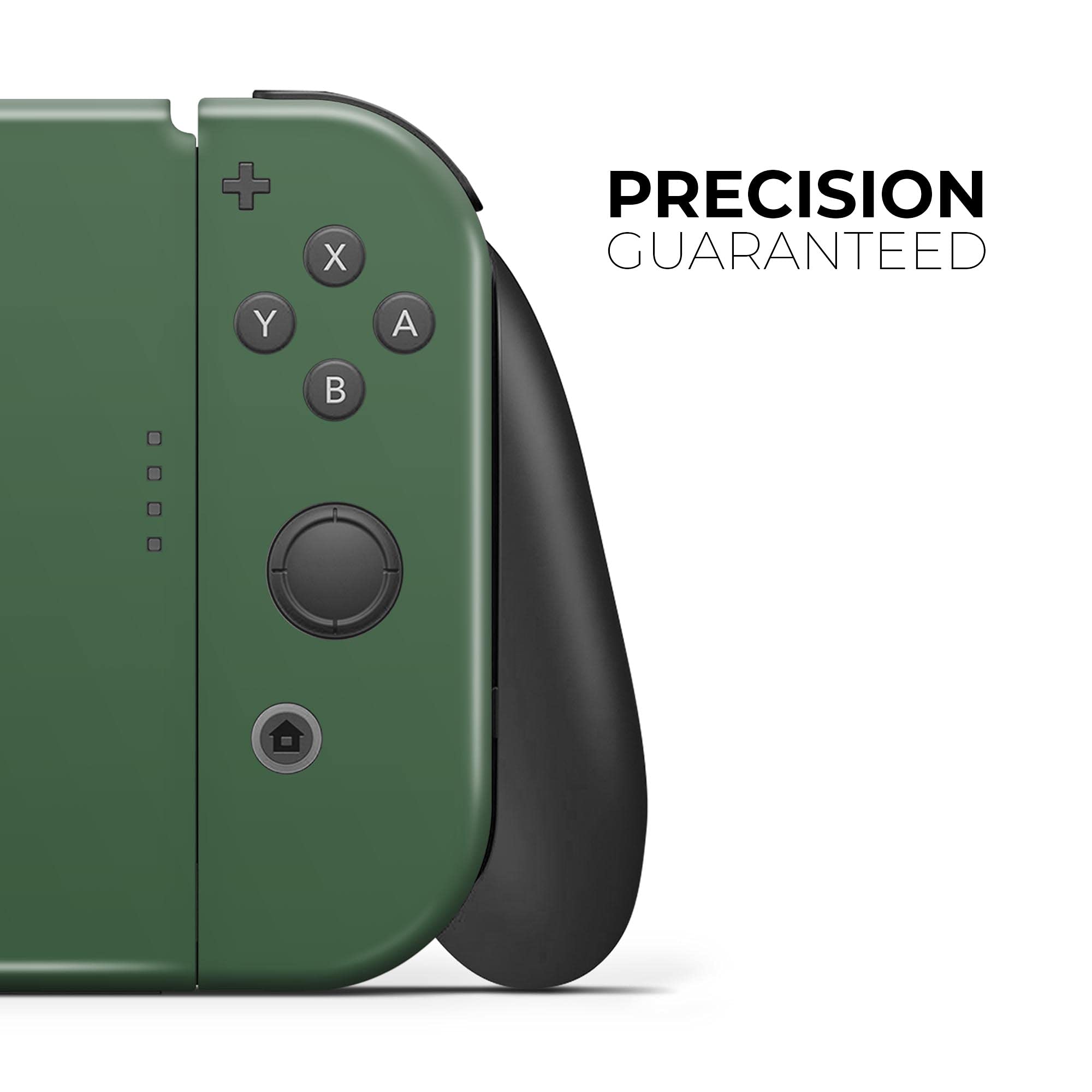 Design Skinz - Compatible with Nintendo Switch OLED Console + Joy-Con - Skin Decal Protective Scratch-Resistant Removable Vinyl Wrap Cover - Solid Hunter Green