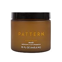 PATTERN Beauty by Tracee Ellis Ross Treatment Mask, 15 Fl Oz, Great for Curlies, Coilies and Tight-Textured Hair, 3a to 4c