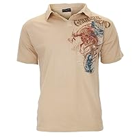 Grateful Dead - First Album Adult Polo T-Shirt - Small Tan