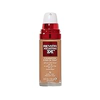 Revlon Liquid Foundation, Age Defying 3XFace Makeup, Anti-Aging and Firming Formula, SPF 30, Longwear Medium Buildable Coverage with Natural Finish, 070 Early Tan, 1 Fl Oz