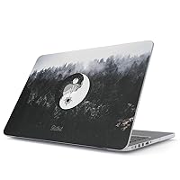 Hard Case Cover Compatible with MacBook Pro 13 Inch Case Release 2012-2015, Model: A1502 / A1425 Retina Display NO CD-ROM Yin Yang Mandala Nature Landscape Mountains Forest Tumblr