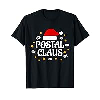 Santa Hat Funny Xmas Postal Worker T-Shirt