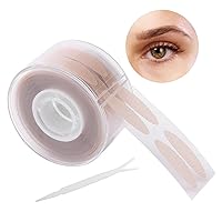 Invisible Eyelid Lifter Strips Kit Self-Adhesive Double Eyelid Tapes with Fork Rod Tweezer for Hooded Droopy Mono-eyelids 300 Pairs Eyeshadow