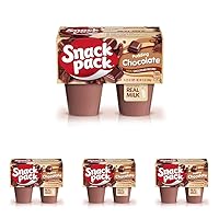 Snack Pack Chocolate Pudding, 4 Count Pudding Cups (Pack of 4)