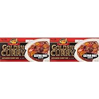 S&B Golden Curry Sauce Mix, Extra Hot, 7.8 Ounce (Pack of 2)