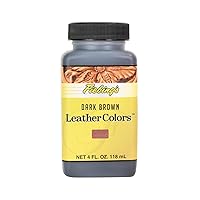 Fiebing's LeatherColors 4oz Dark Brown - Water based penetrating & permanent leather dye