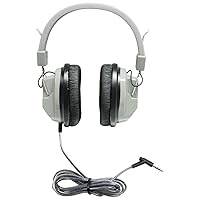 HamiltonBuhl SchoolMate Deluxe Stereo Headphone Gray with 3.5mm Plug
