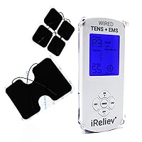  iReliev TENS & EMS Expandable Wireless Receiver Pods with Hard  Case - for Use with iReliev ET-5050 TENS + EMS Unit - Includes 2  Rechargeable Wireless Receiver Pods - ET-5050 Hand