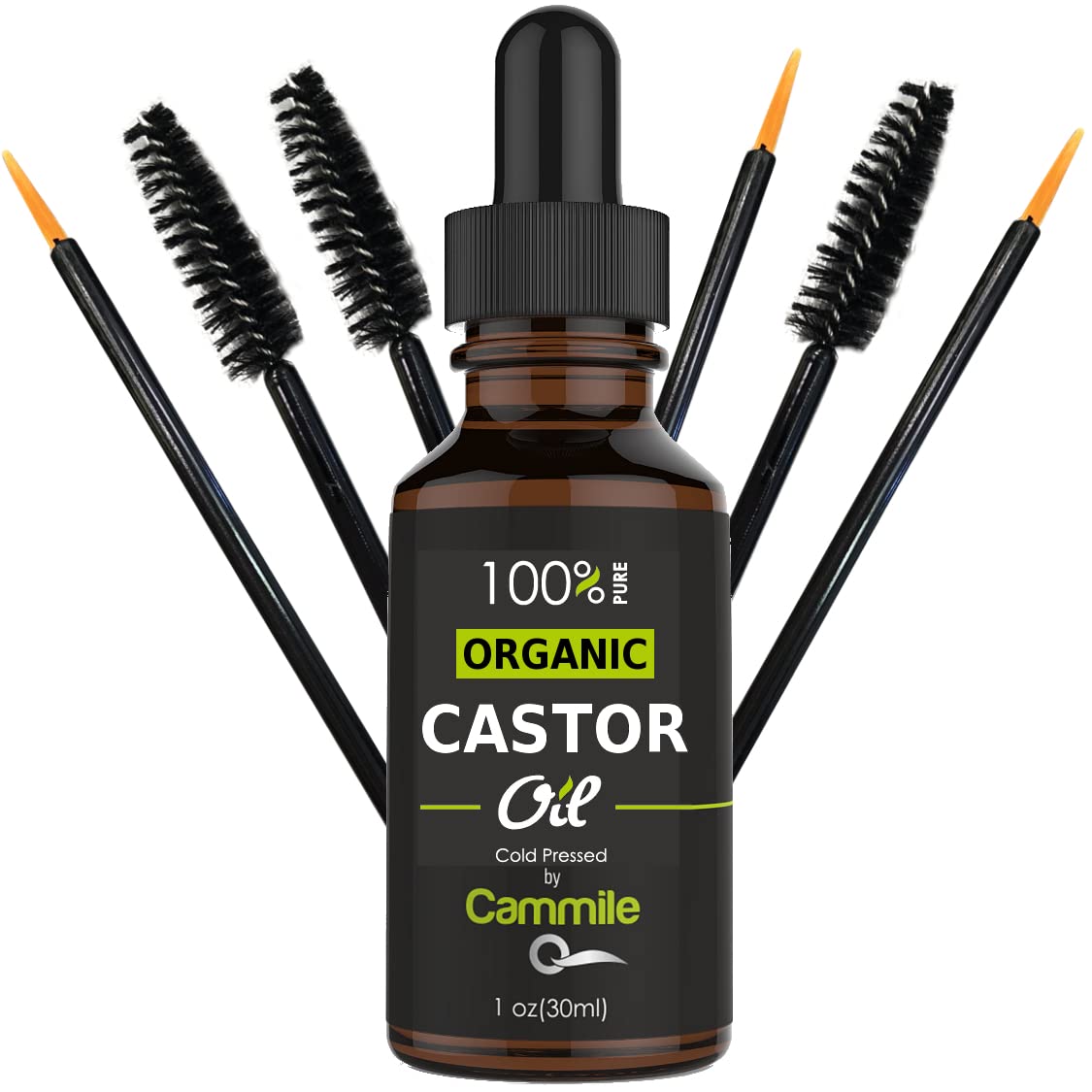 Organic Castor Oil - For Hair, Eyelashes, and Eyebrows Growth 1 oz 30ml