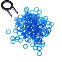 120Pcs Rubber O-Ring Switch Dampeners Keycaps for Cherry MX Switch Gaming Mechanical Keyboards Dampers DIY Replace (Blue)