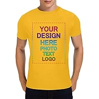 Custom T-Shirts for Men Design Your Own Personalise Tshirt from Photo Text Logo
