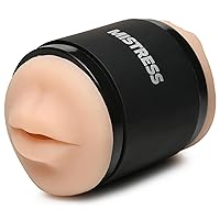 Mistress Double Shot Ass & Mouth Stroker & Male Masturbator Sexual Stimulation Device for Men and Couples. Realistic Textured Mouth & Anus Adult Toys, Easy to Clean- Light