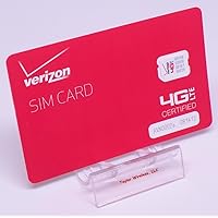 Verizon Nano SIM Card (4FF) Non-NFC for iPhone 12 Pro, 12, 11, X, XR, XS, Max 8, 8 Plus, 7, 6, iPad Air with TrendON SIM Ejection Tool