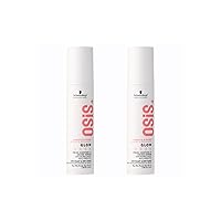 OSiS+ Glow Anti-Frizz Shine Serum 1.69 oz |Lightweight, Non-Greasy Formula | Heat Protection, Frizz Control, and Humidity Protection | For All Hair Types, 2-Pack