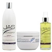 JAS Macadamia Reviving Oil All in 1 Combo (Shampoo+Mask+Serum)