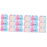 BESTOYARD 96 Pcs Gender Reveal Card Party Supply Gift Cards for Boys Anniversary Wishes Gender Reveal Party Favors Message Cards Printable Cards Prom Paper Baby Shower Supplies Girl