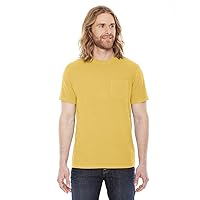 Men's Xtrafine Pocket T-Shirt, Mustard, Small