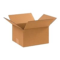 PARTNERS BRAND 10 x 9 x 6 Corrugated Cardboard Boxes, Small 10