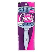 Goody Paddle Cushion Brush Infused with Black Castor Oil - Go Gentle - Strengthens & Shines for All Hair Types Without Tears or Breakage - Pain-Free Accessories for Women, Men, Boys, & Girls