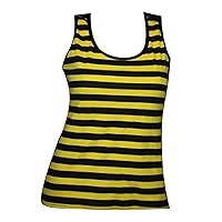 Insanity Bumble Bee Yellow and Black Stripes Tank Top Vest